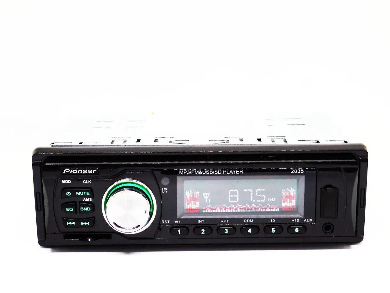 Автомагнитола Pioneer 2035 ISO USB/SD/FM/AUX с пультом ДУ 4x50 Вт