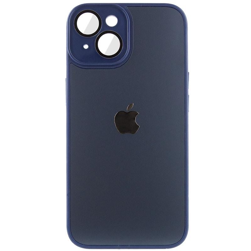 Противоударный Чехол TPU+Glass Sapphire Midnight для Apple iPhone 13 (6.1") Синий / Deep navy