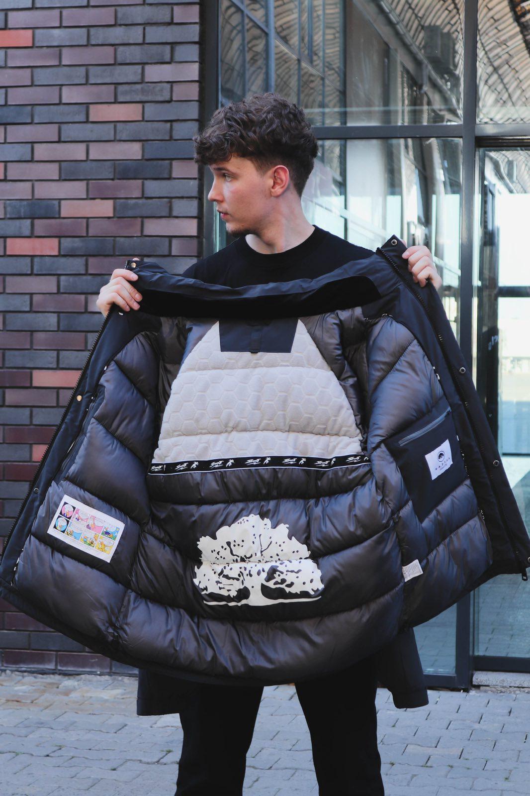 Куртка мужская зимняя 2XL р. 54 Черный (118023) - фото 2 Куртка мужская зимняя 2XL р. 54 Черный (118023) - фото 2