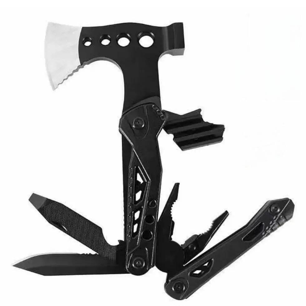 Мультитул складной Traveler MQ048 17 инструментов 16 см Черный (30835976)