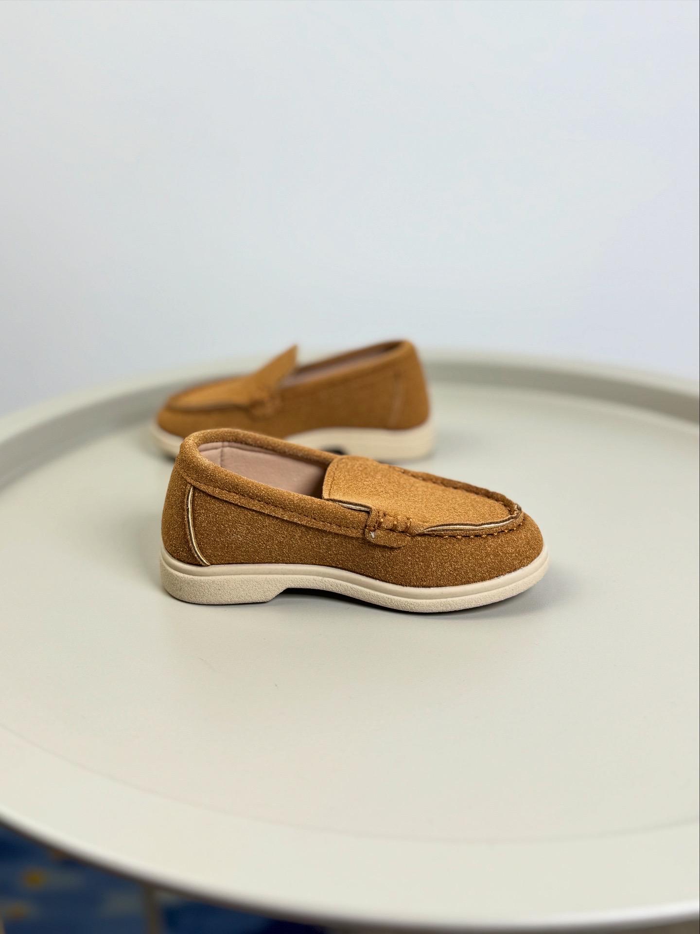 Туфлі-лофери дитячі 1581 унісекс р. 26 Бежевий (28783665) - фото 3