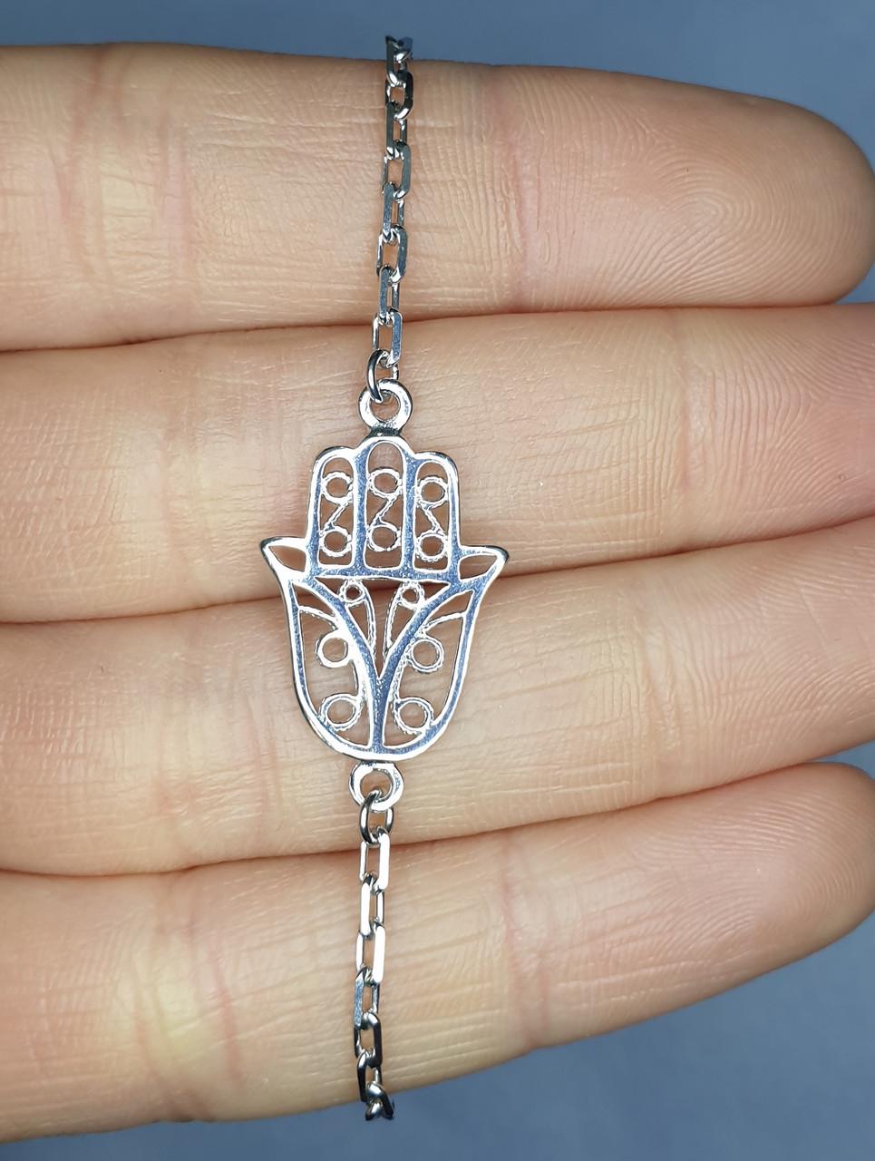 Браслет серебряный Рука Фатимы 3,20 г (1386110879)