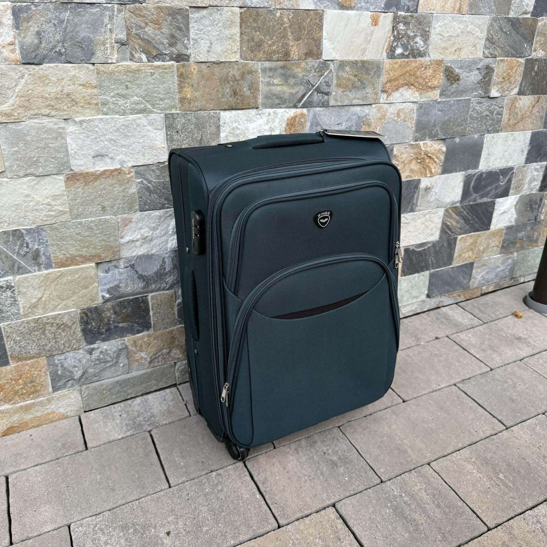 Валіза тканинна Wings 1708 на 4 колесах M Зелений (30485136) - фото 4 Валіза тканинна Wings 1708 на 4 колесах M Зелений (30485136) - фото 4