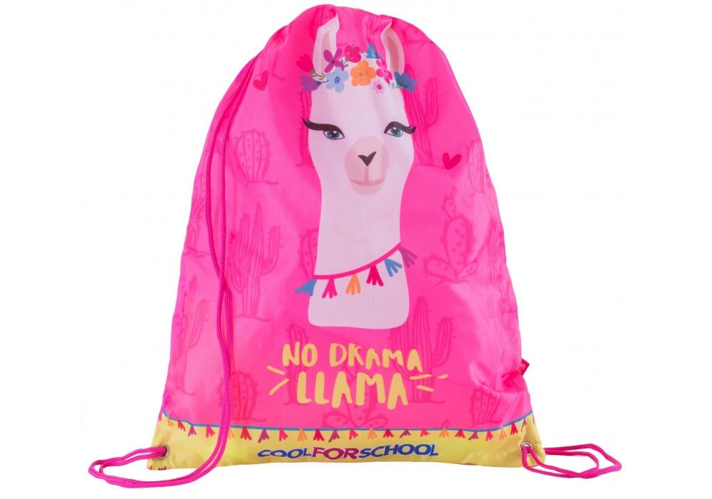 Сумка для взуття Cool For School Lama 40х33 см Рожевий (CF85767) - фото 1