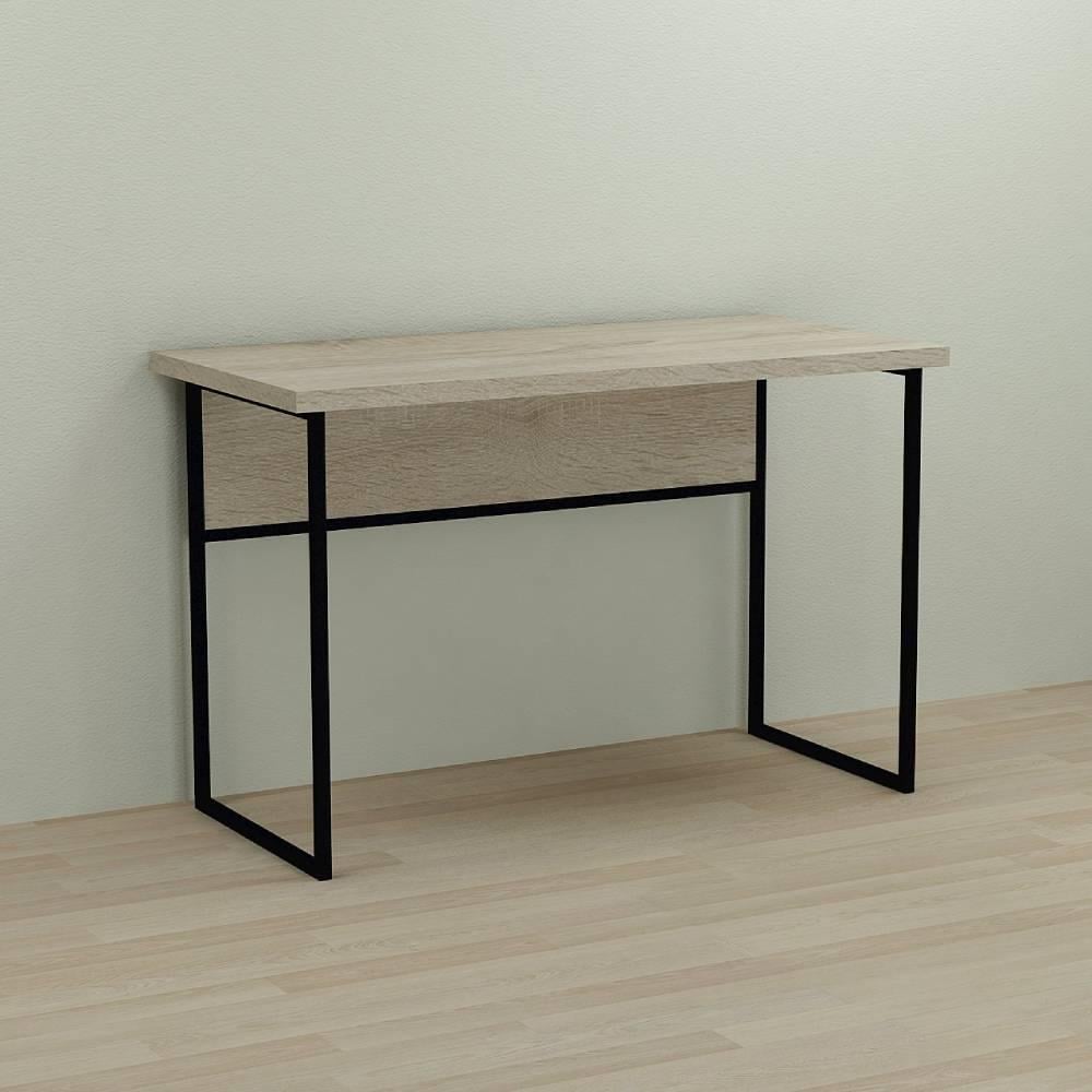 Комп'ютерний стіл Ferrum-decor Коді ДСП 32 мм 75x100x60 см Чорний/Дуб Сонома (FRD-103737)