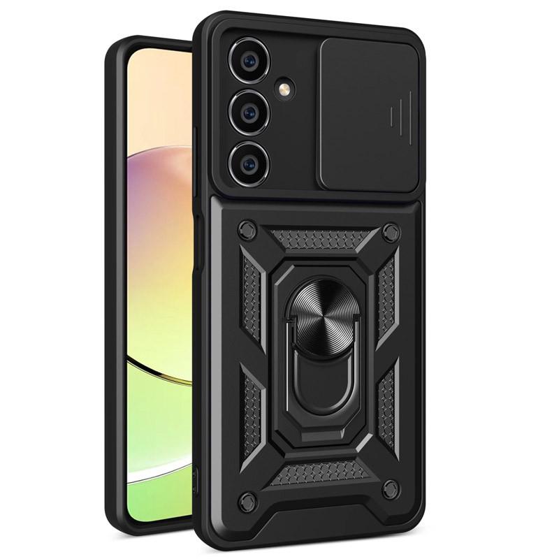 Противоударный ударопрочный чехол Camshield Serge Ring для Samsung Galaxy M34 5G Черный