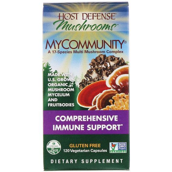 Добавка для імунітету натуральна Fungi Perfecti MyCommunity Comprehensive Immune Support 120 Veg Caps (FPI-03813)