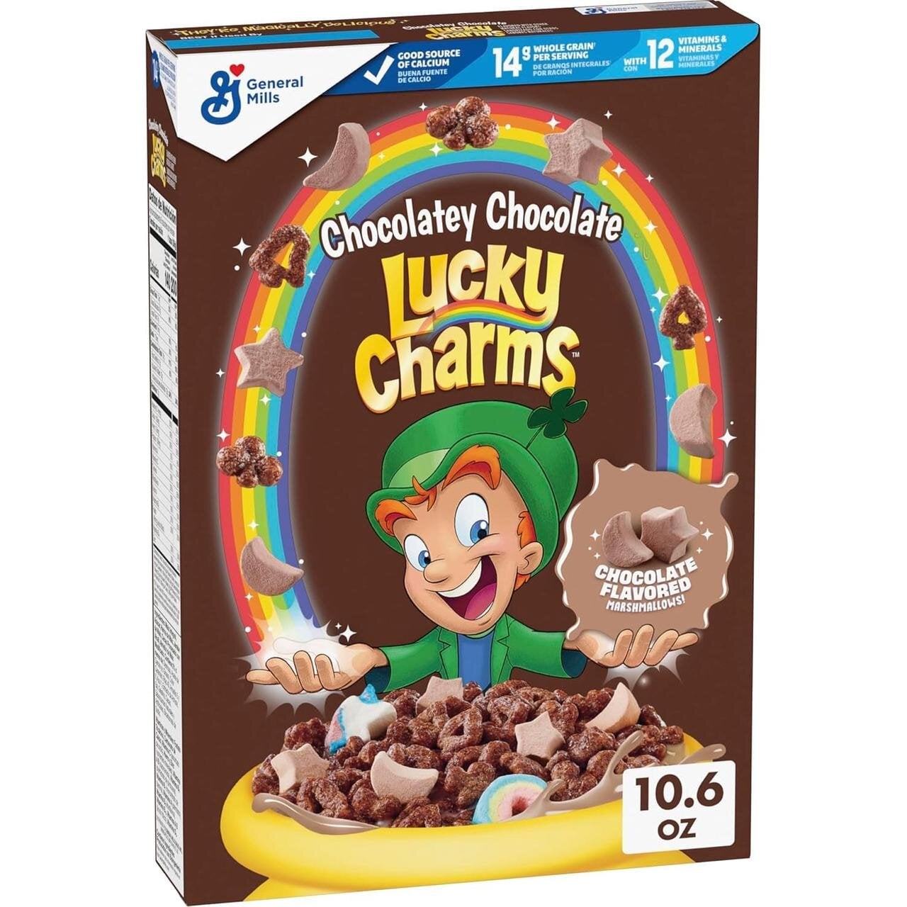 Сухий сніданок Lucky Charms Chocolatey Chocolate Cereal with Marshmallows 300 г (2915191465)