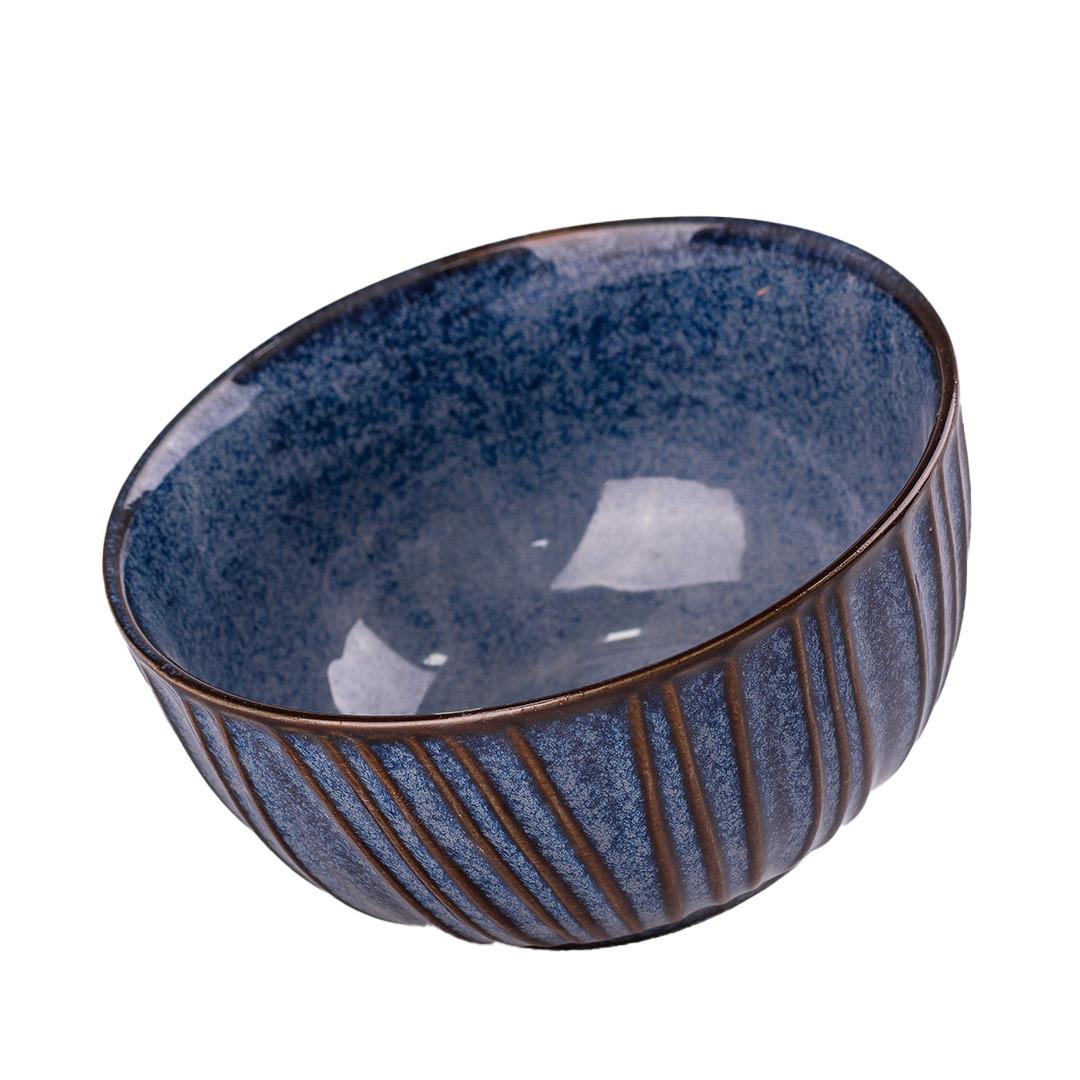 Тарілка глибока кругла з порцеляни 11,5 см Синій (3425)