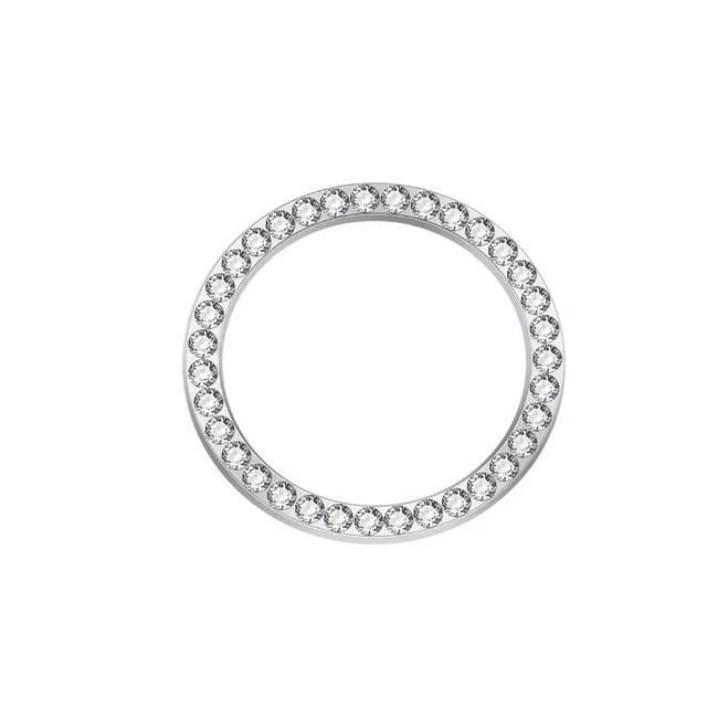 Декоративне кільце зі стразами для замку запалення Білий (14505174)