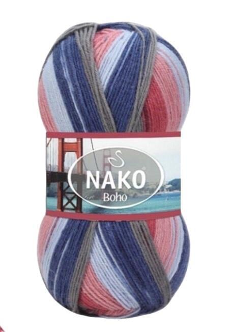 Пряжа носочная Nako Boho Desen цвет 81740 (2098313071)