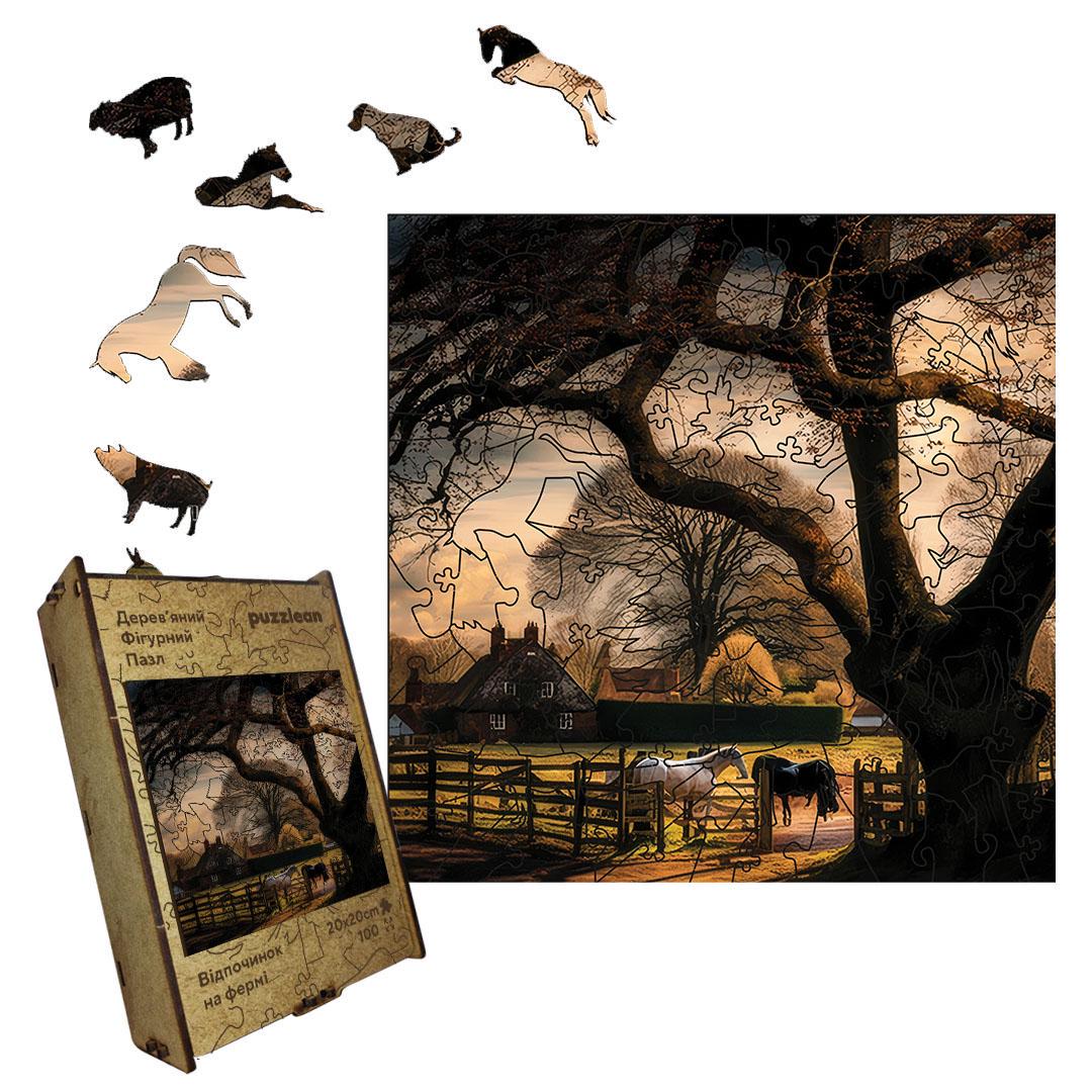 Пазл дерев'яний Відпочинок на фермі А2 дерев'яна коробка 300+ ел. (puzzlean-1335-DER-А2) Пазл дерев'яний Відпочинок на фермі А2 дерев'яна коробка 300+ ел. (puzzlean-1335-DER-А2)