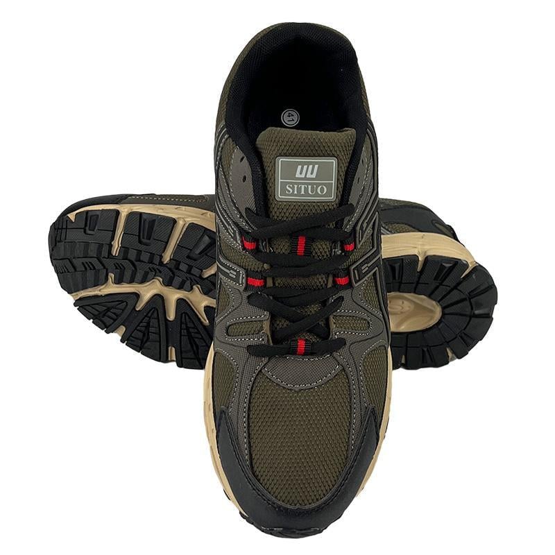 Кросівки чоловічі комбіновані 10469-5 p. 41 25,5 см Коричневий Кросівки чоловічі комбіновані 10469-5 p. 41 25,5 см Коричневий