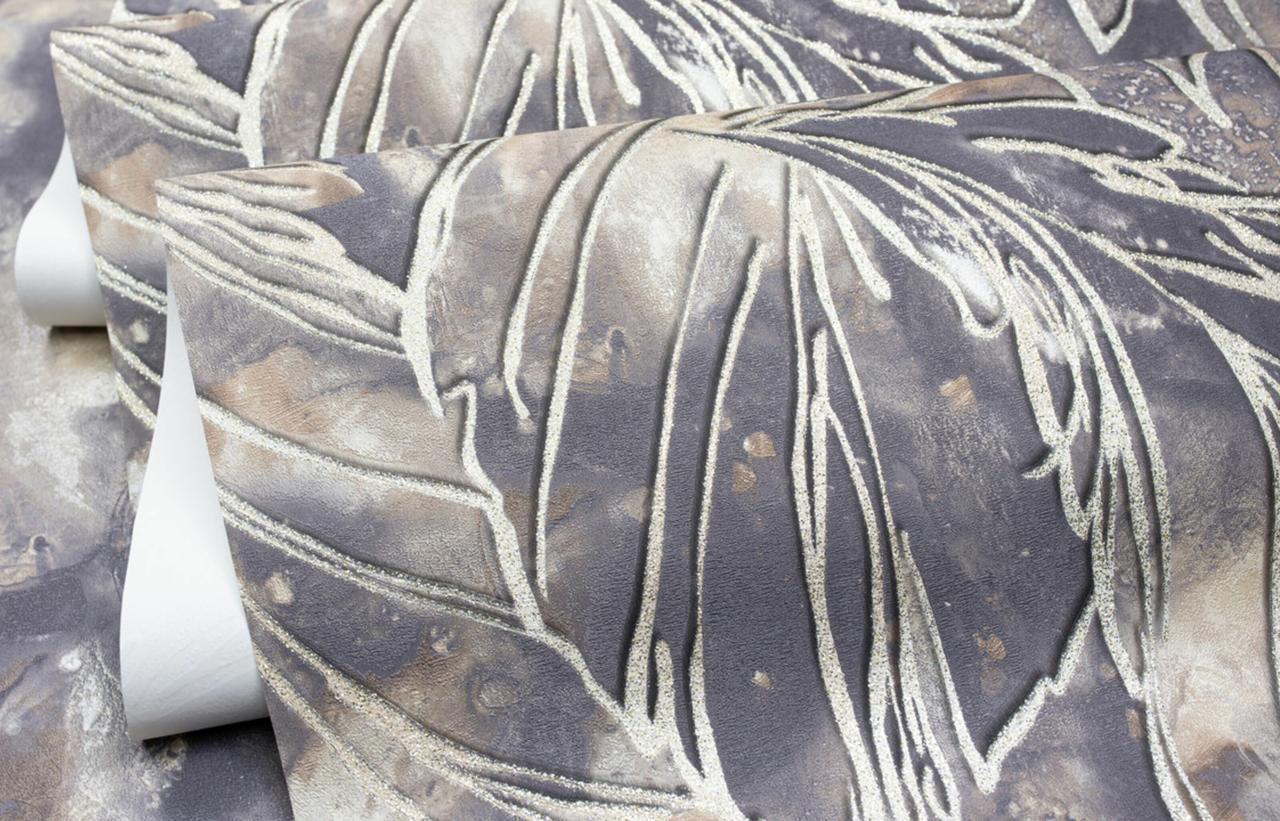 Обои флизелиновые SINTRA Mateo 532256 декор винил горячего тиснения 1,06х10,05 м Фиолетовый