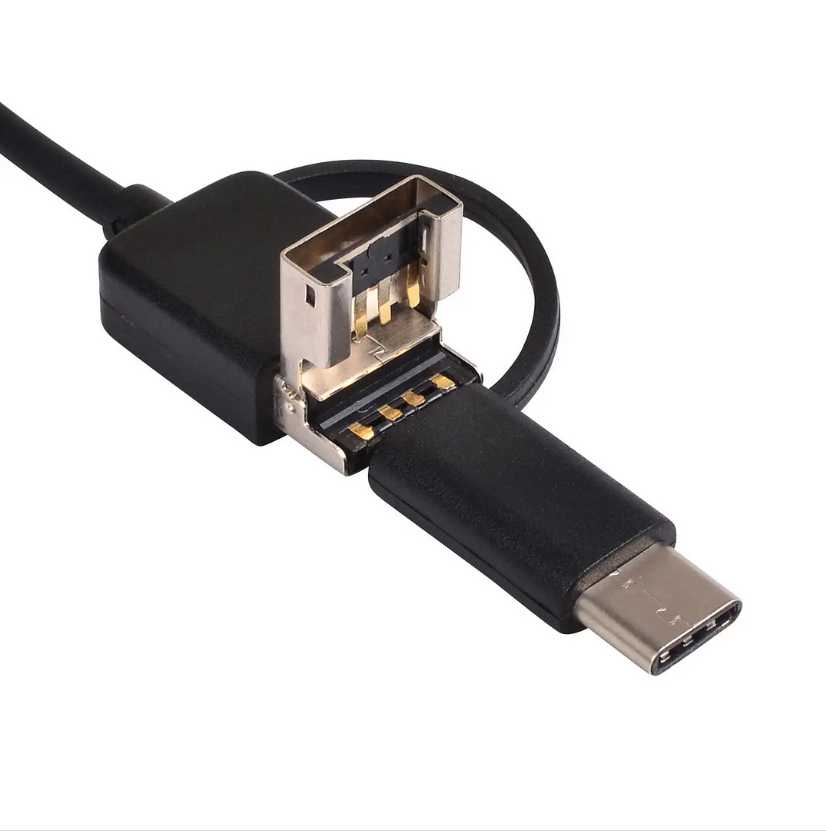 Эндоскоп с подсветкой USB/micro USB/Type-C для смартфона 2 м (X00755) - фото 2