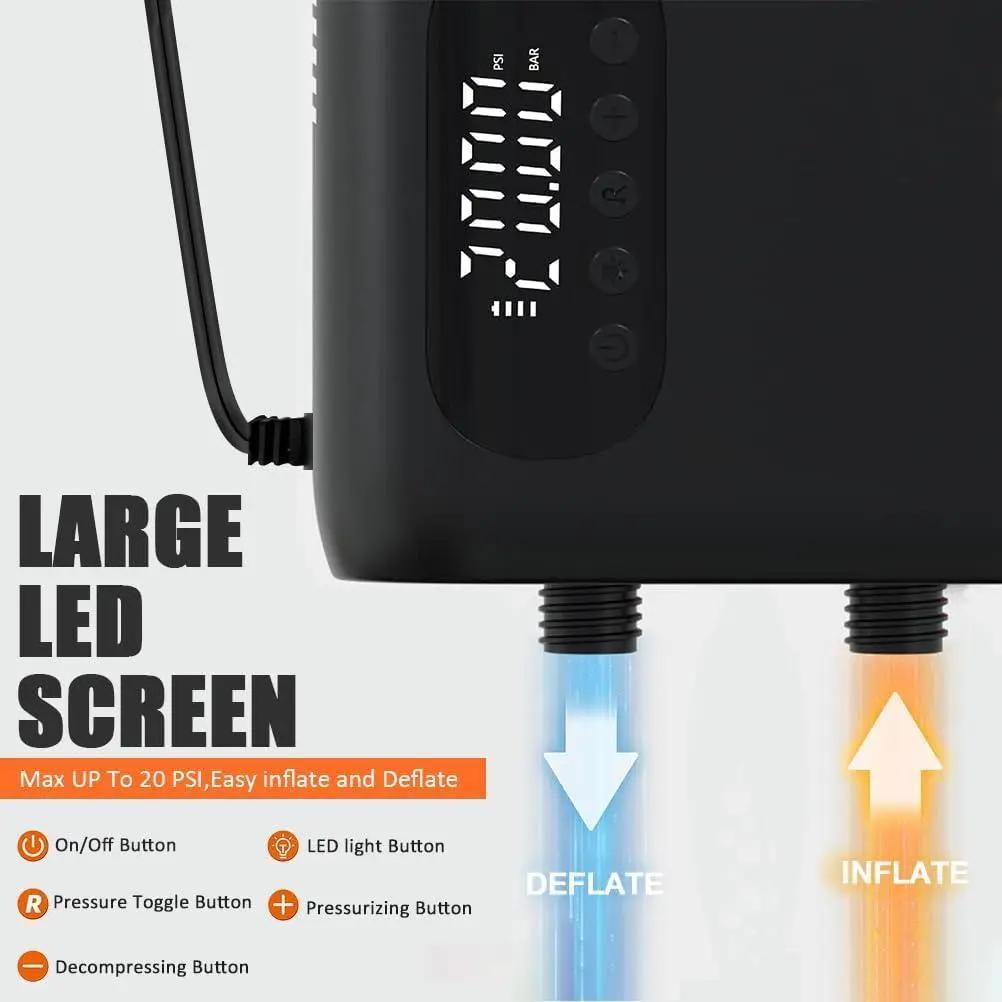 Насос високого тиску для човнів та SUP дошок ATJ-8666 повітрянний акумуляторний від прикурювача (le1-4gh-dke) - фото 2 Насос високого тиску для човнів та SUP дошок ATJ-8666 повітрянний акумуляторний від прикурювача (le1-4gh-dke) - фото 2