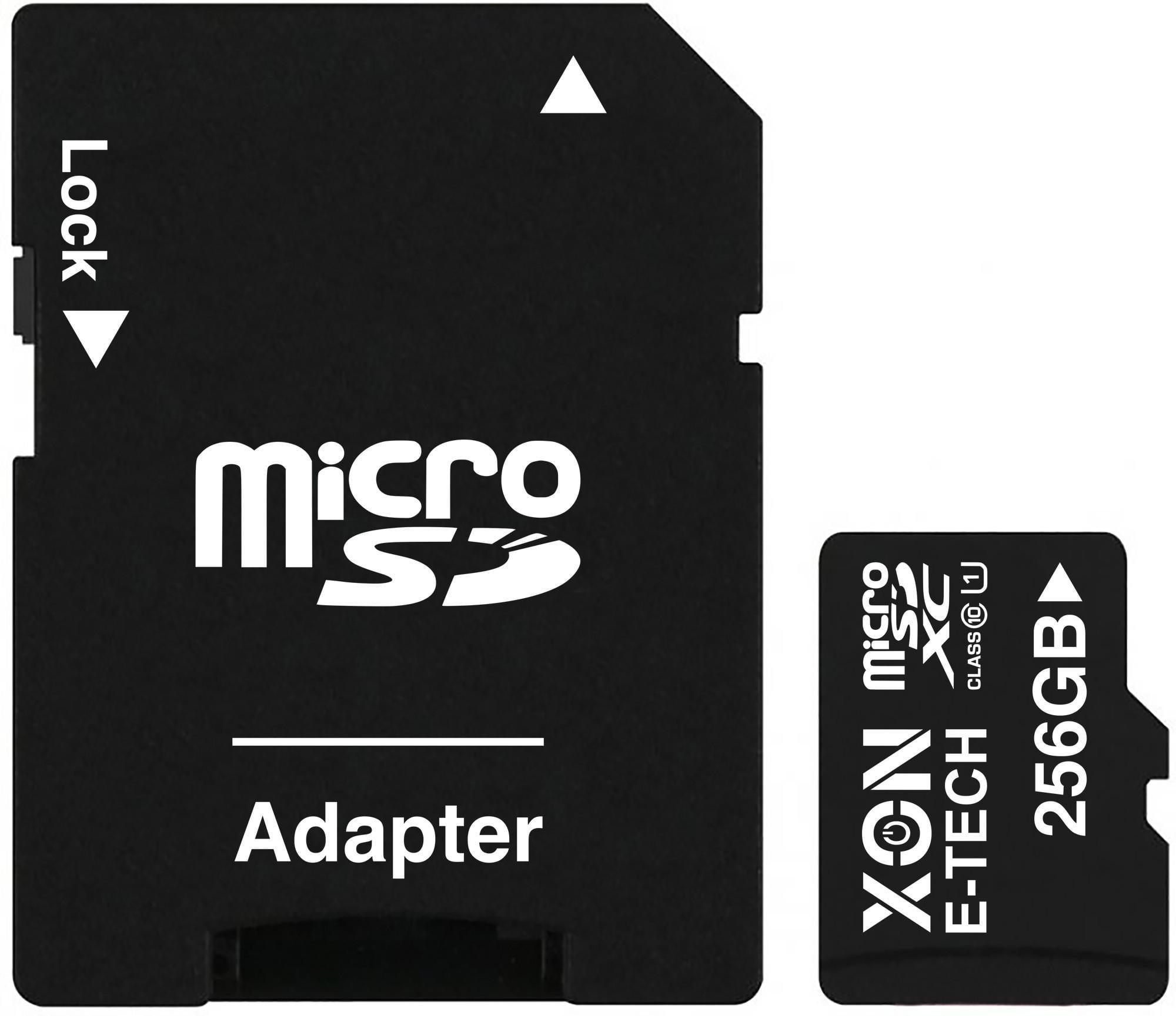 Карта памяти XON microSDXC 256 GB Class 10 UHS-I + SD adapter (MCSX1256BA)
