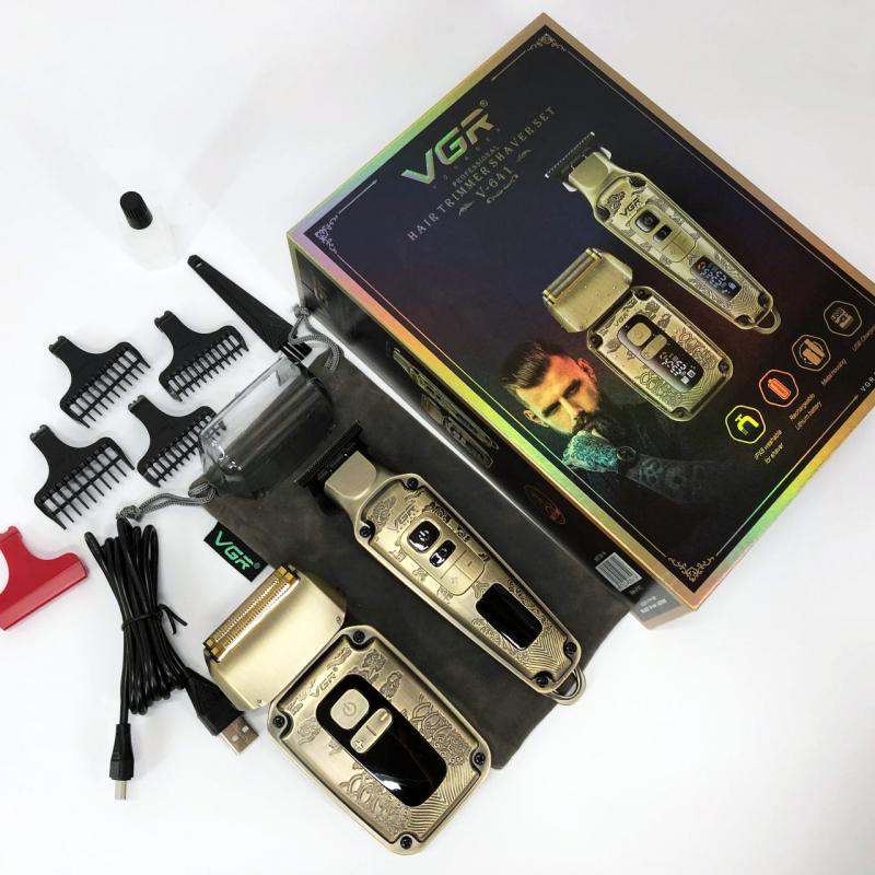 Набор для стрижки и бритья VGR V-641 триммер/сеточный шейвер (31806090) - фото 13