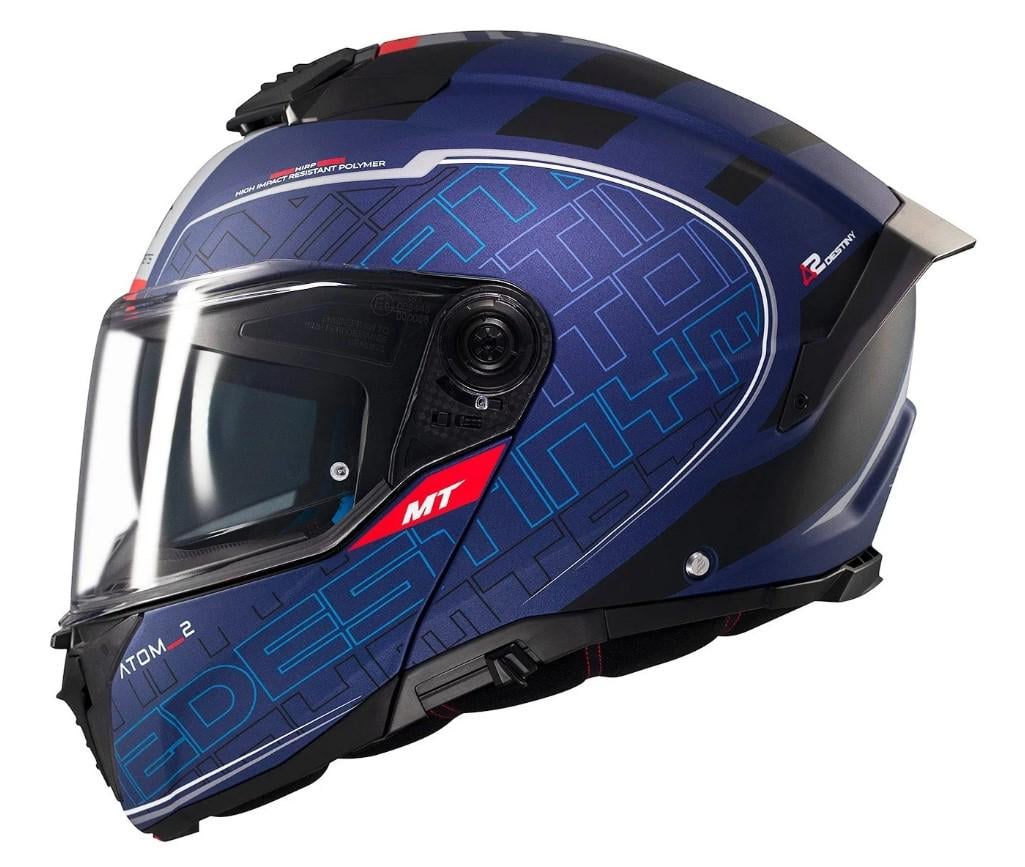 Мотошлем MT HELMETS ATOM 2 SV DESTINY C7 M Matt Blue (41616)