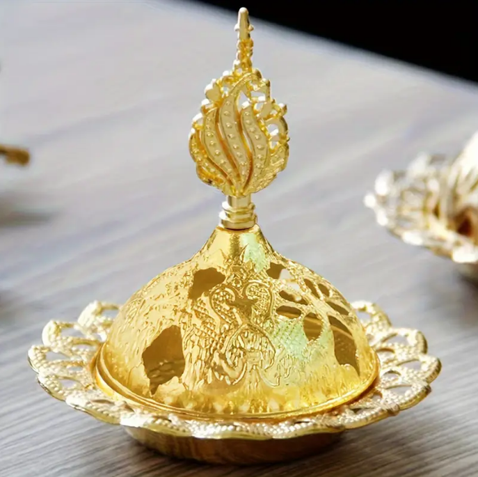 Аромалампа для благовоний Восток металлическая 8,7х7 см (EG4065)