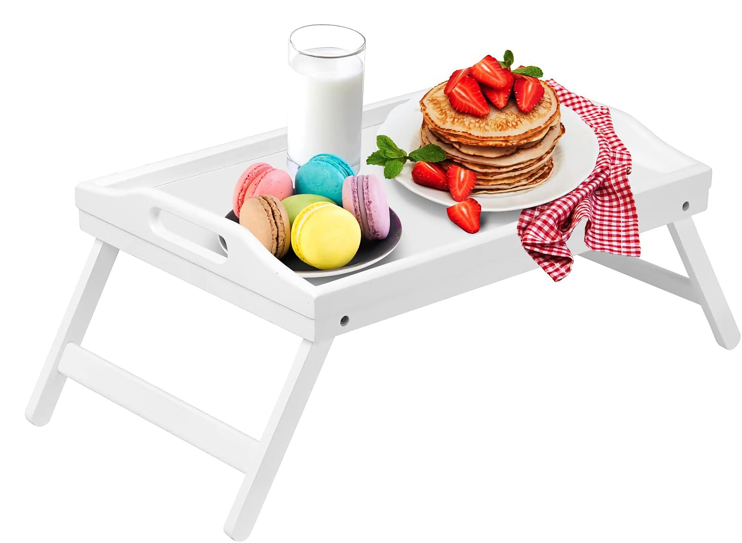 Столик-піднос з складними ніжками Kayfovo SB-WH1 бамбуковий (29199) - фото 1