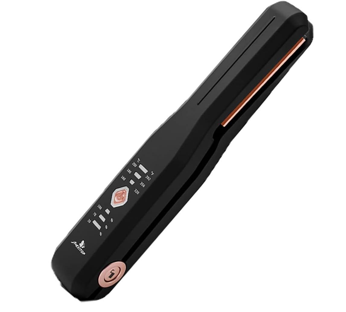 Выпрямитель волос и бигуди USB 2в1 беспроводной Черный (LPNWE126714893)