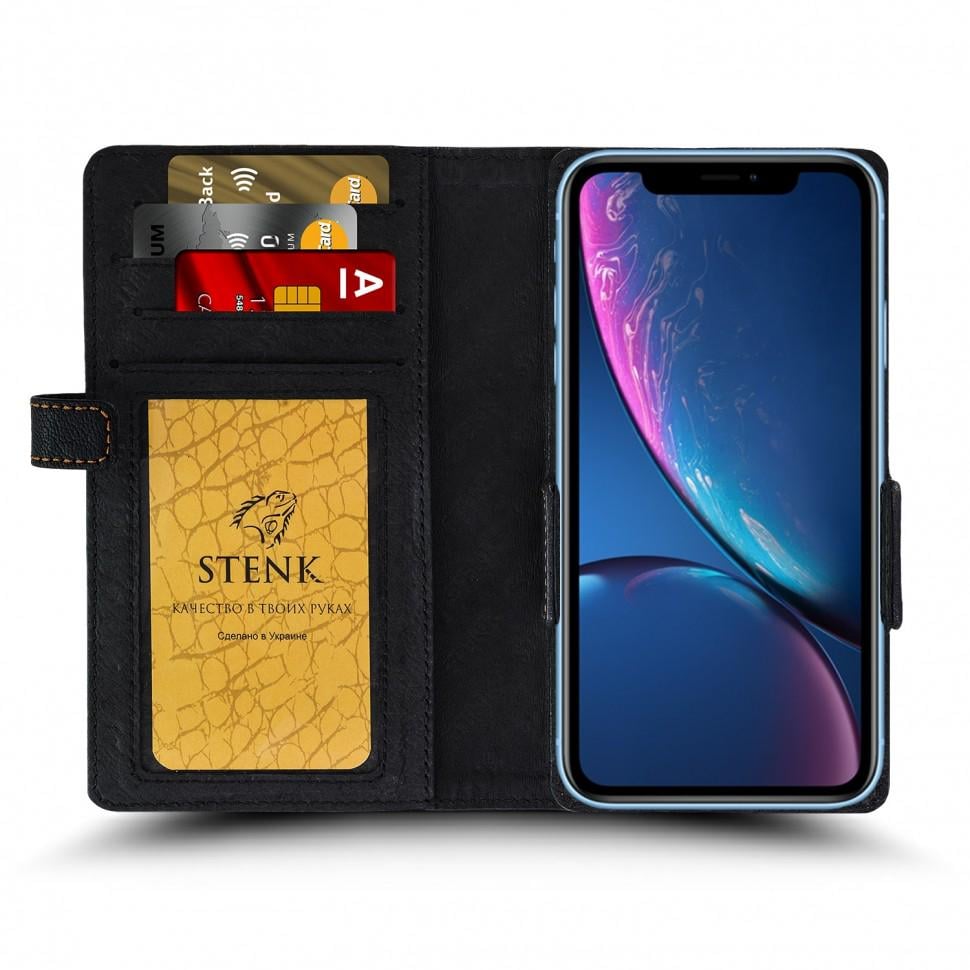 Чехол книжка Stenk Wallet для Apple iPhone XR Черный (62948)