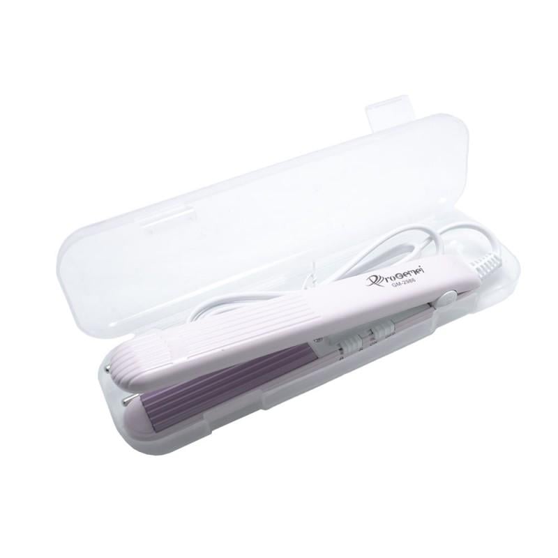 Щипці GEMEI GM-2986W Case для гофре Білий (12004)