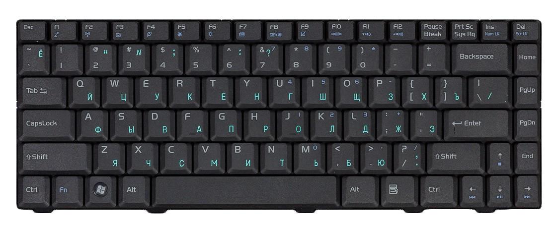 Клавиатура для ноутбука Asus F80/F81/X88/X82/X85 Black
