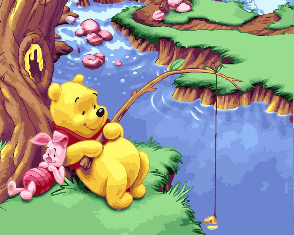 Картина по номерам Brushme Винни Пух и Пятачок 40x50 см (BK-GX24198)