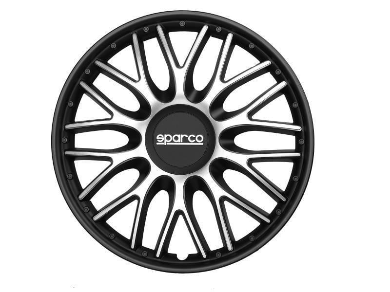 Комплект ковпаків Sparco DO SPC1496SVBK 14" Срібний/Чорний