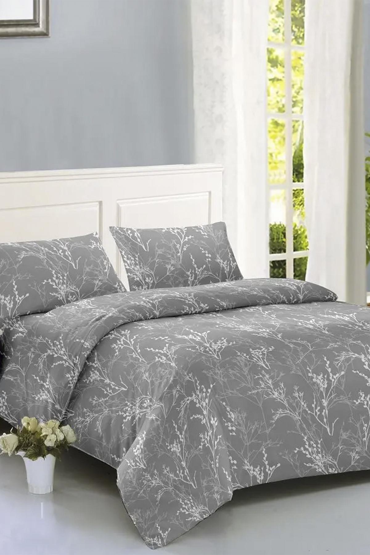 Комплект постільної білизни Soho євро Branch ЦБ-00272906 Grey