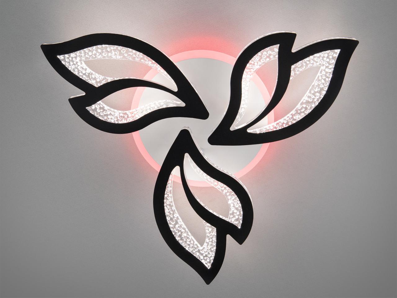 Люстра світлодіодна в передпокій з пультом 2455-3BK-LS 55 W на 8 м2 Чорний (2437060103) - фото 2 Люстра світлодіодна в передпокій з пультом 2455-3BK-LS 55 W на 8 м2 Чорний (2437060103) - фото 2