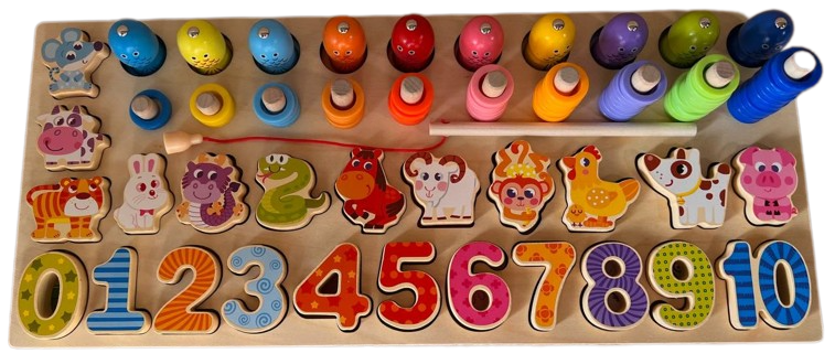 Сортер деревянный с магнитной рыболкой (547389) Сортер деревянный с магнитной рыболкой (547389)