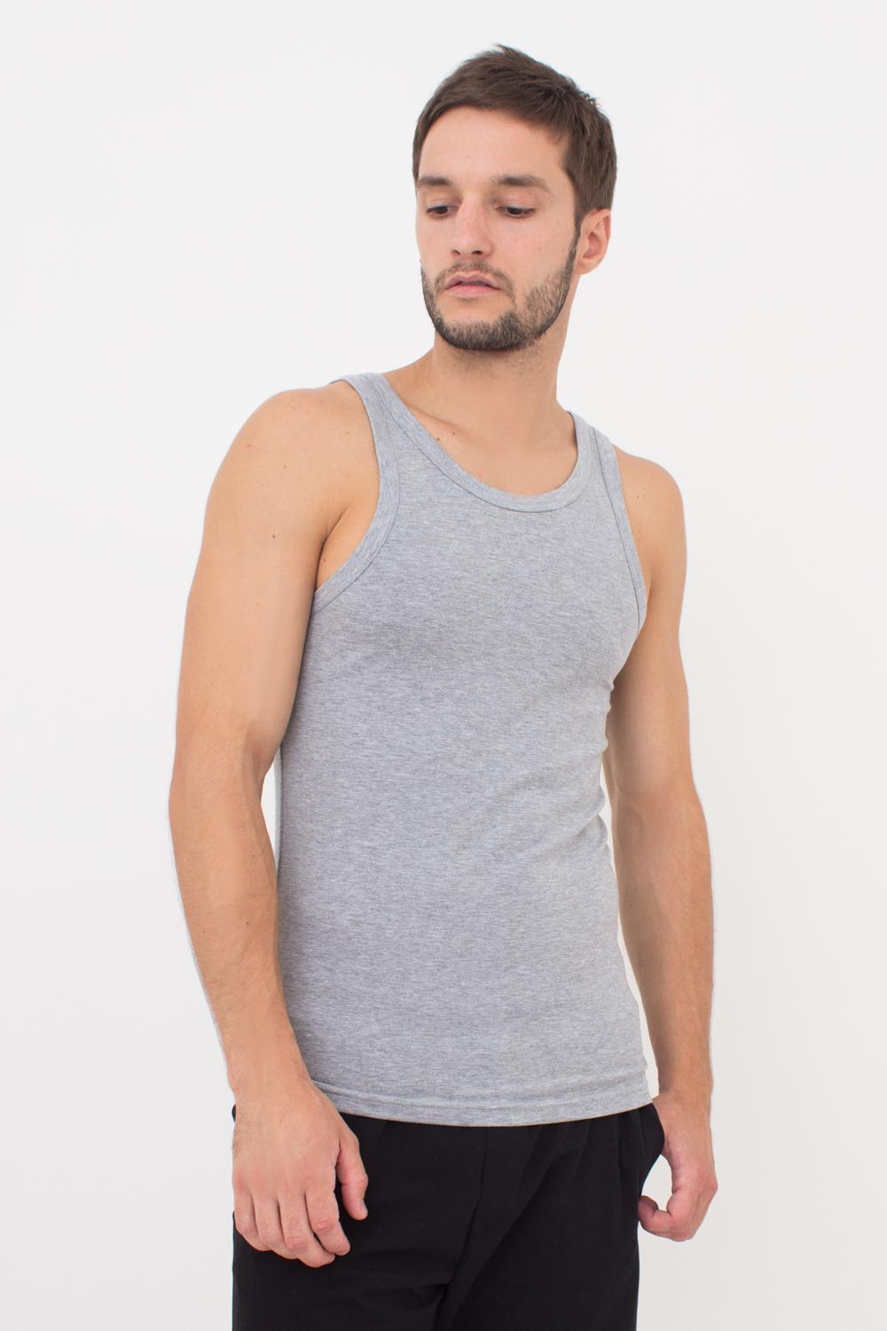 Майка чоловіча Giulia 30801/60 бавовняна M Grey-grey melange (31095260)