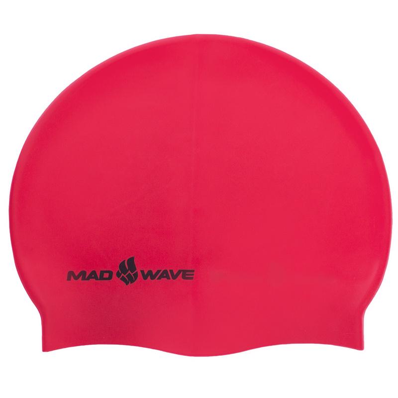 Шапочка для плавания Mad Wave METAL M053505 силиконовая Красный (AM0009453)
