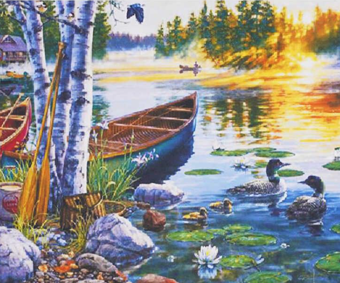 Картина за номерами TK Group 31908 30 Лісова річка 40х30 см (121758)