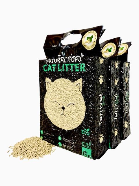 Наповнювач тофу для котячого туалету Tofficat гранульований Натуральний 7,8 кг/18 л (0075)