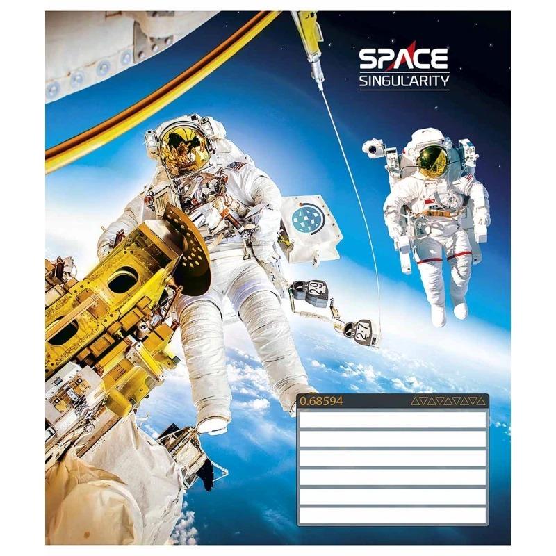 Школьная тетрадь в линейку Школярик 12 листов Разноцветный (NB-286-Z-347)