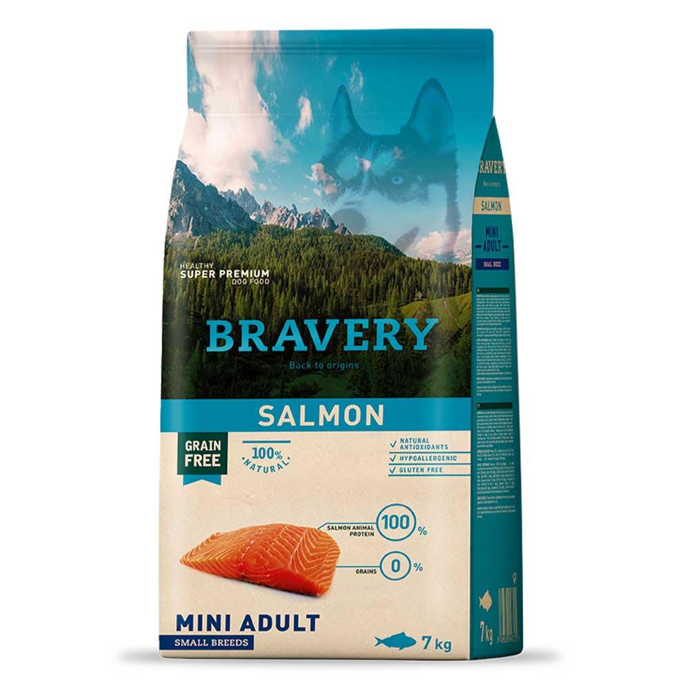 Корм для собак сухой Bravery Salmon Mini с лососем 7 кг
