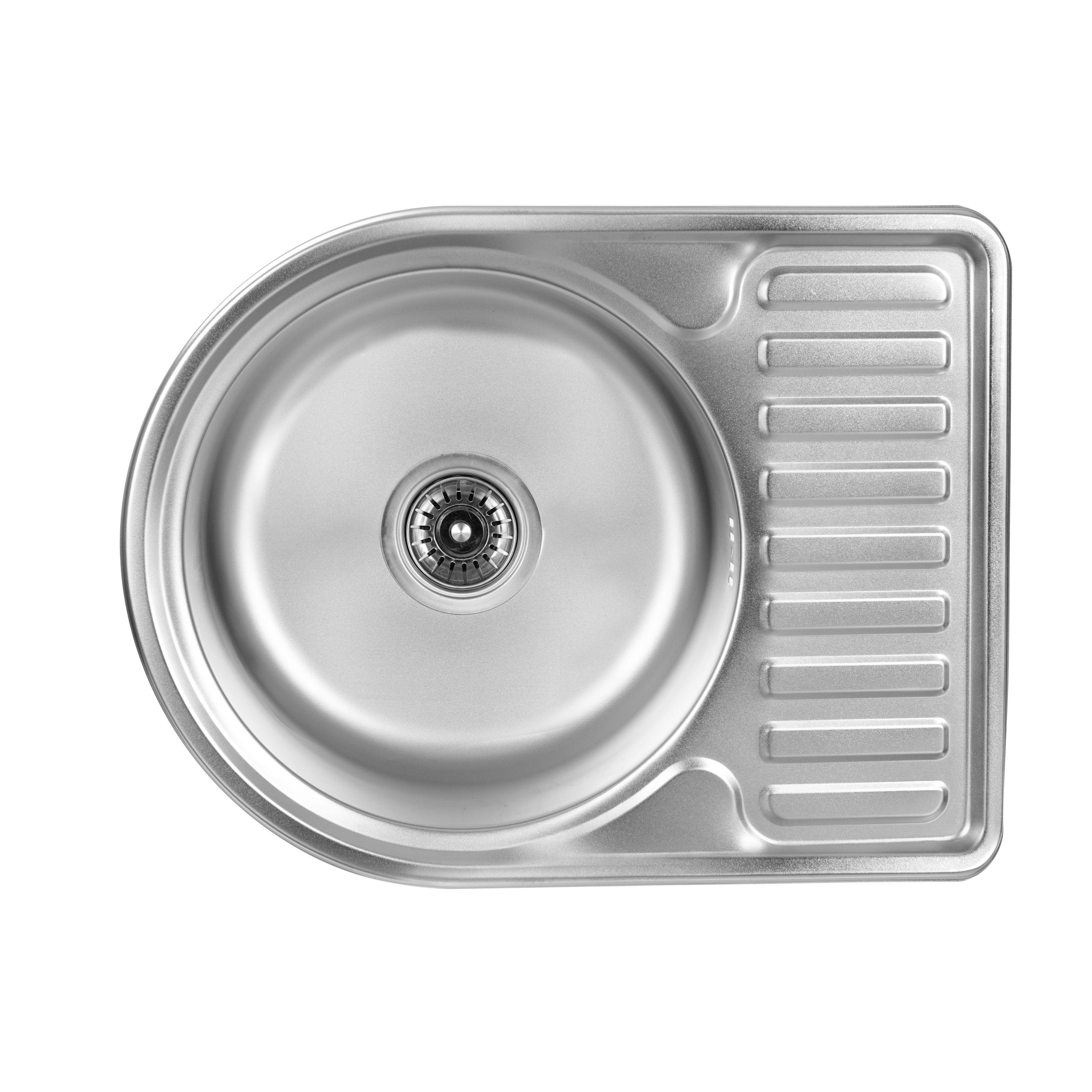 Мойка кухонная Platinum PLS-A18186 прямоугольная из нержавеющей стали 580x440 мм (152495) Мойка кухонная Platinum PLS-A18186 прямоугольная из нержавеющей стали 580x440 мм (152495)