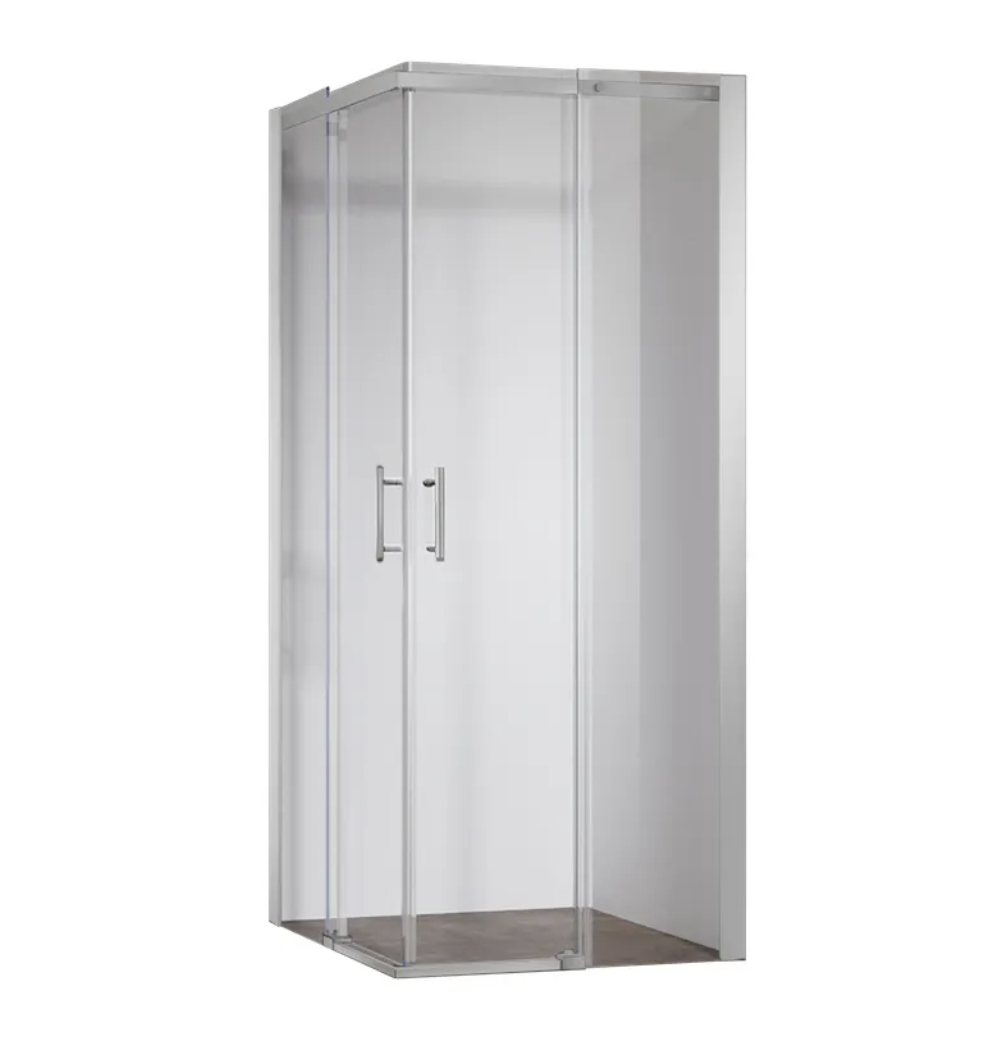 Душевая кабина без поддона KOER SR SC03-100x100x200-TR-01 прозрачное стекло Easy Clean 6 мм Хром (KR5357)