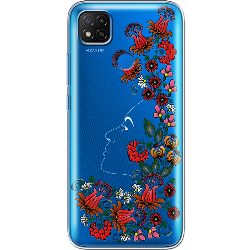 Чехол Boxface Xiaomi Redmi 9C 3D Ukrainian Muse Прозрачный силикон (40879-bk64-40879)