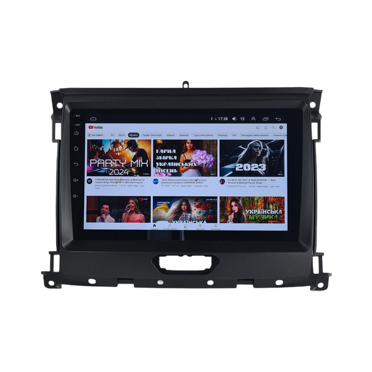 Автомагнитола для Ford Ranger 2015-2022 7862 8 ядер/4G/DSP/CarPlay/Android/QLED (М-ФРн-9-Т6)