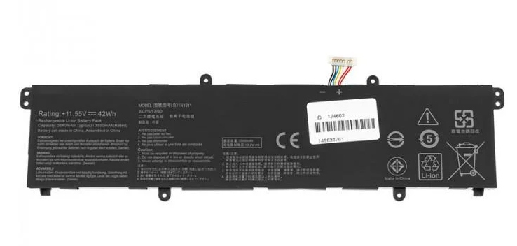 Аккумулятор для ноутбука Asus VivoBook Flip 14 B31N1911 11,4V 3600 mAh (NB431922-PP) Аккумулятор для ноутбука Asus VivoBook Flip 14 B31N1911 11,4V 3600 mAh (NB431922-PP)