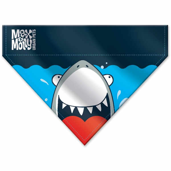 Бандана для собак на нашийник Max & Molly Bandana Frenzy the Shark L (2670646437) - фото 1