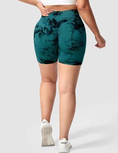 Шорти жіночі з пуш-ап TieDye 18679 S Темно-Зелений(5031189) - фото 5