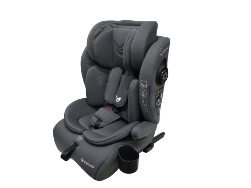 Автокрісло VELANO Flexo i-Size ISOFIX+Top Tether/ремінь 76-150 см Grey (34741961)