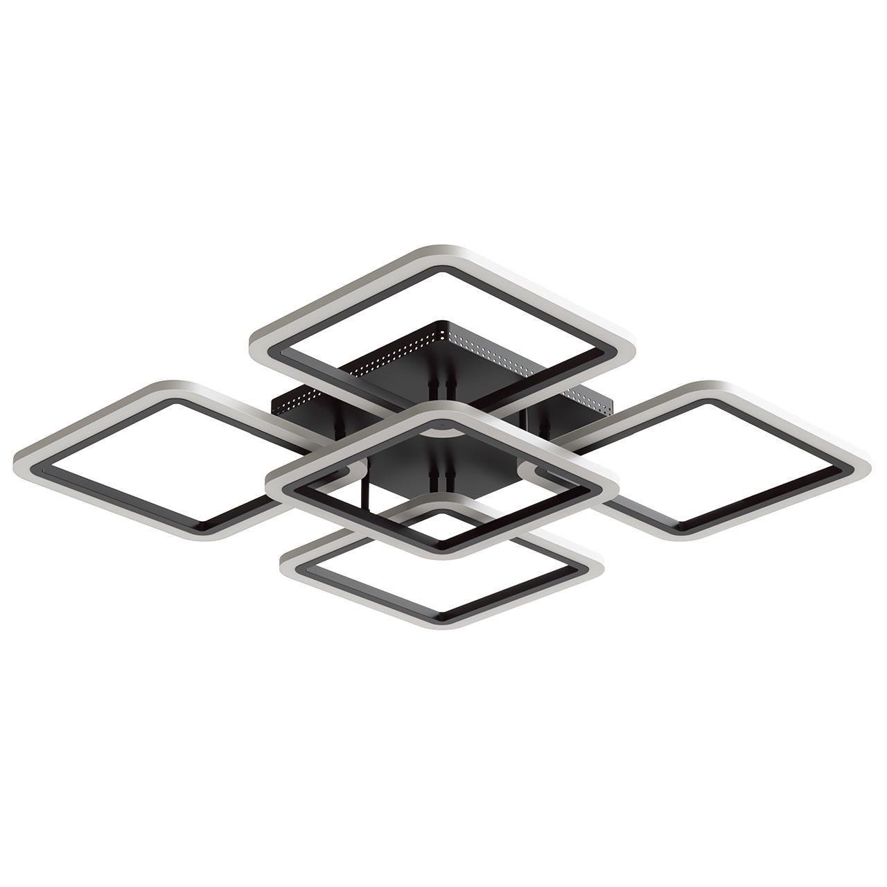 Светодиодный светильник FENSTER 4+1 BK 95 Вт 3000-6000К 300-8550 Лм с пультом ДУ Черный/Белый (V9496788012372)