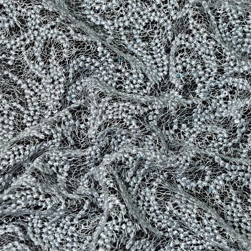 Ткань гипюр Venezia Серый (14936)